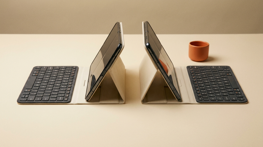 Scribe K1 vs Folio K1: Welches Galaxy Z Fold kabellose Tastatur-Case gewinnt?
