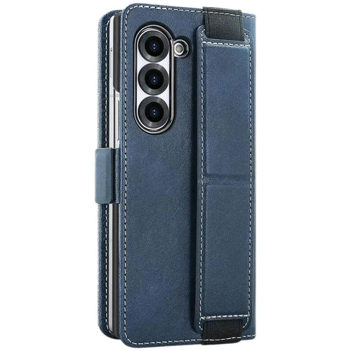 Commuter C1 — Leder-Karten-Wallet-Hülle mit Riemen für Galaxy Z Fold 7, 6, 5