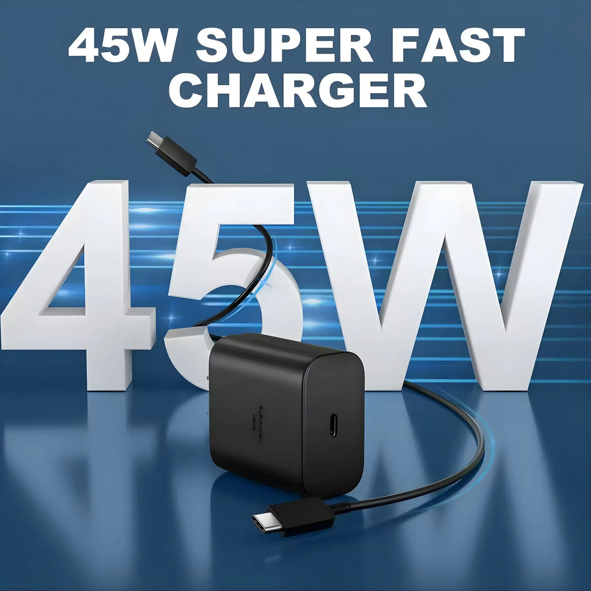 45W USB-C Power Delivery charger with single USB-C port