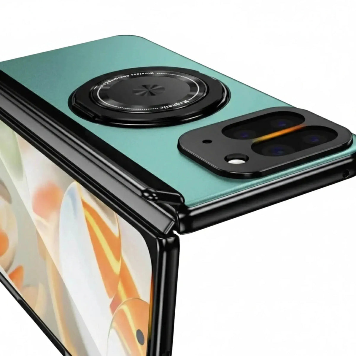 Axon L2 Pixel 10 Pro Fold case ring used as a kickstand