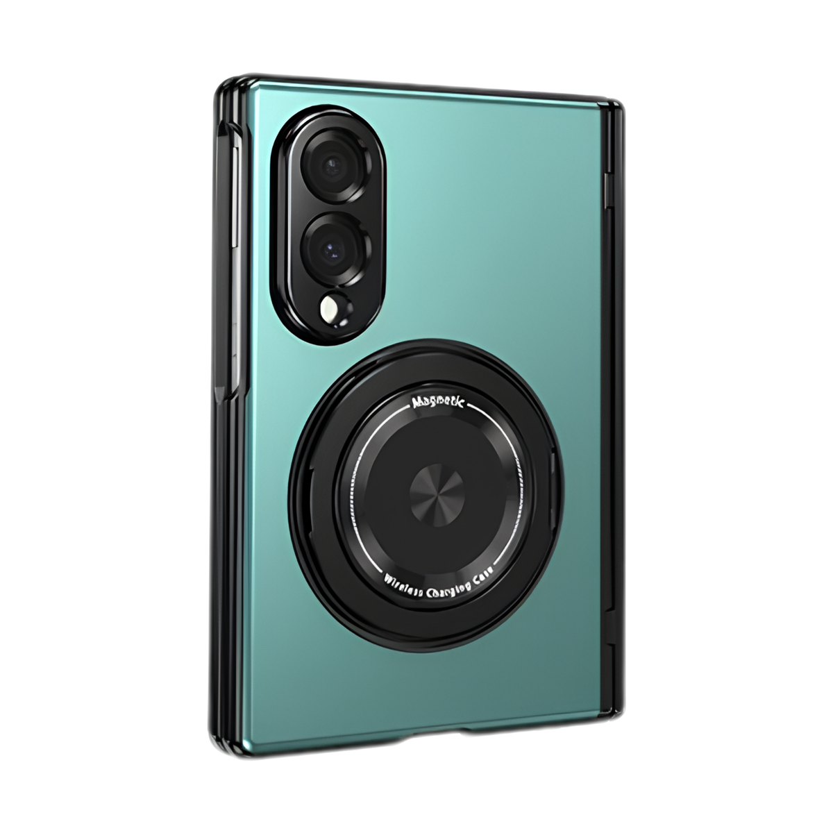Axon M2 — Scharnier-Schutzhülle mit drehbarem Metallring für Galaxy Z Fold 8 Ultra, 8, 7, 6, 5