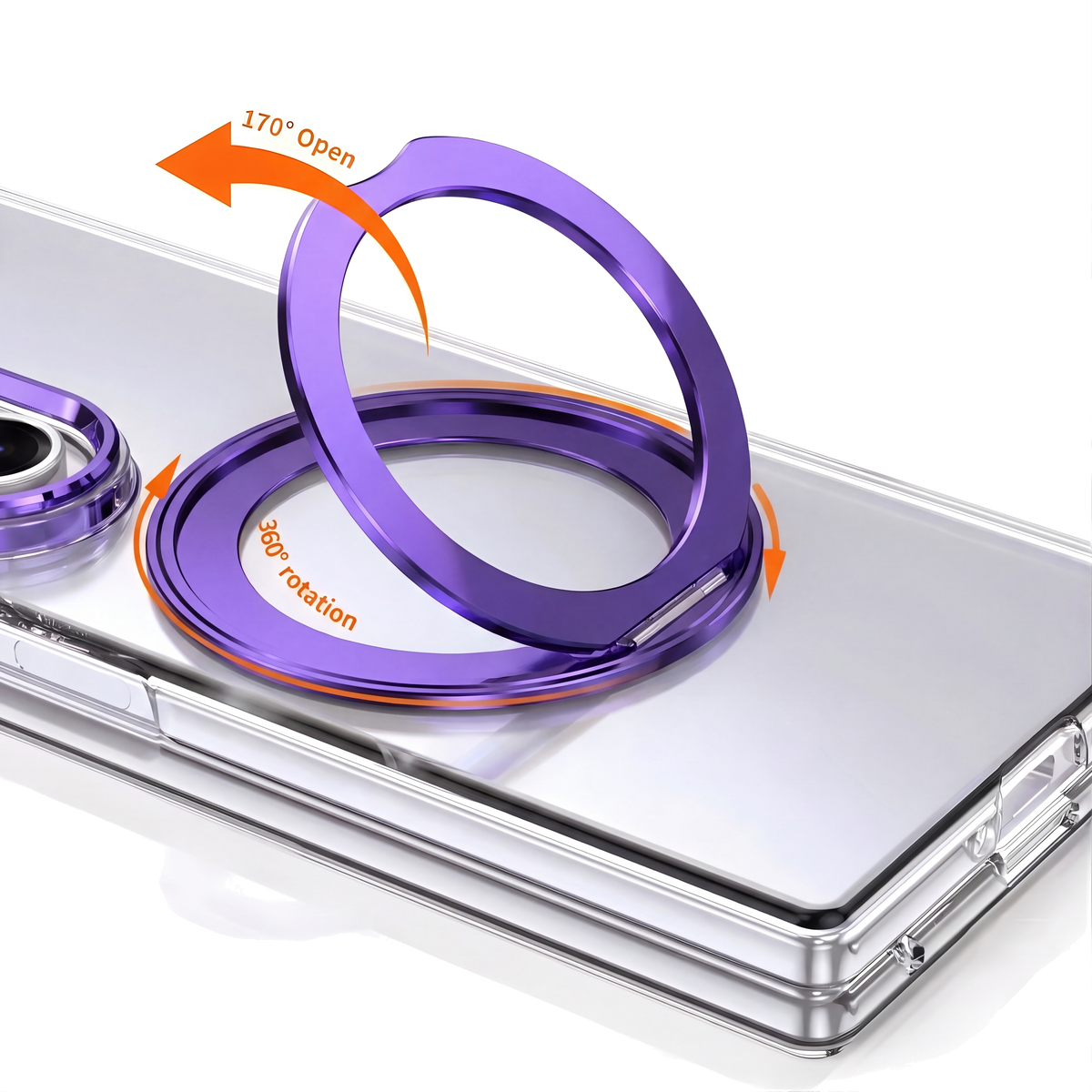 Axon M1 360-degree rotating ring feature diagram - Purple