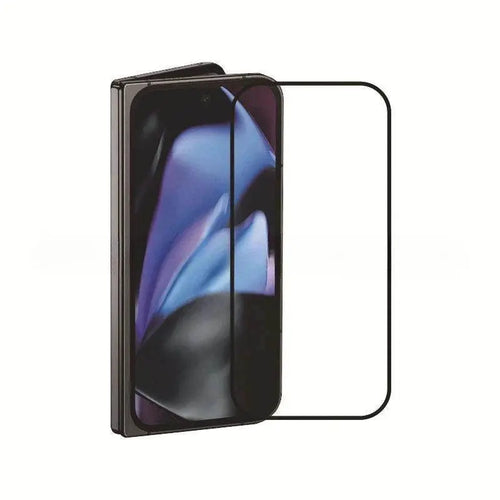 Ion Glass 9H tempered screen protector for Google Pixel 9 Pro Fold outer screen with black edges and oleophobic coating