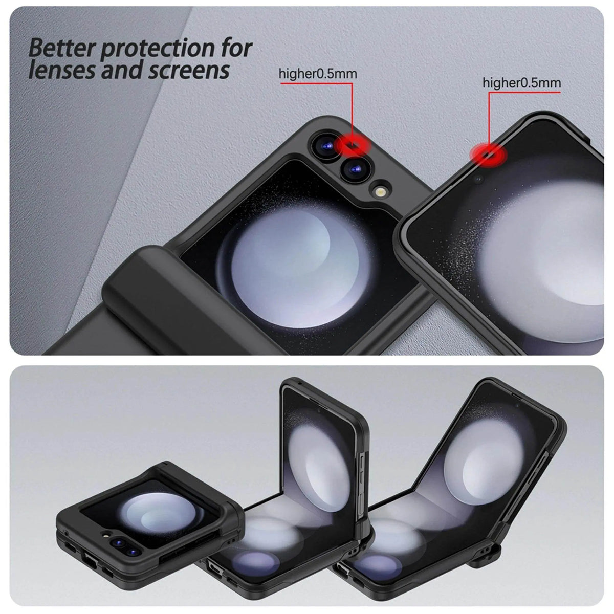 Commuter L1 Galaxy Z Flip hinge cover case overview