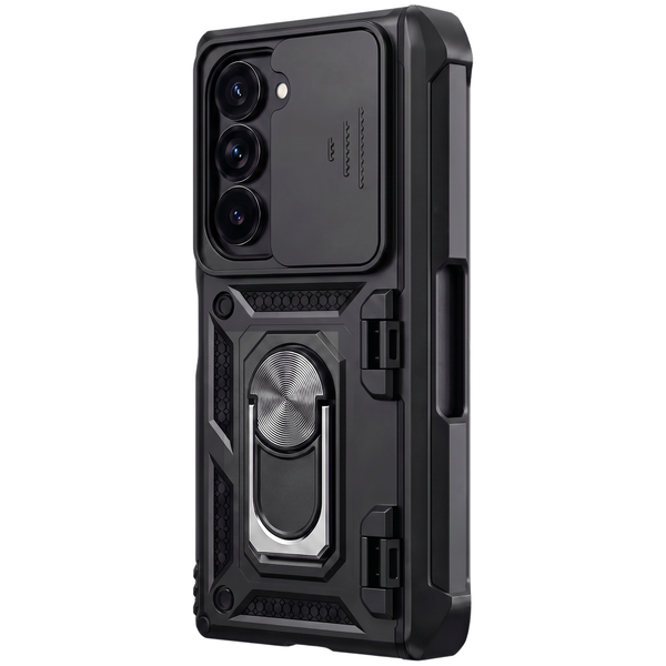 Sentinel H1 — Stoßabsorbierende Hülle mit um 360° drehbarem Ring für Galaxy Z Fold 7, 6, 5