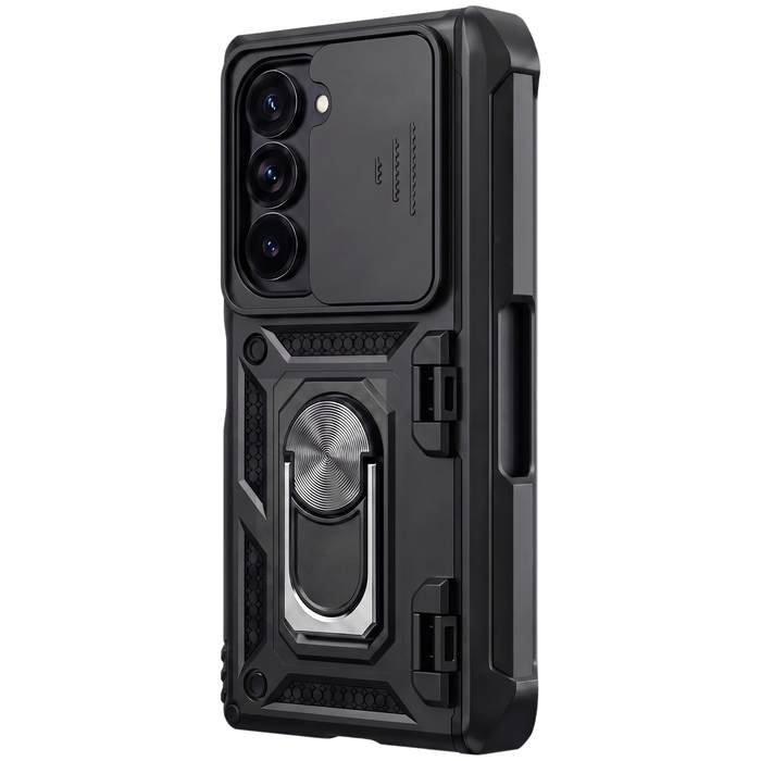 Sentinel H1 — Stoßabsorbierende Hülle mit um 360° drehbarem Ring für Galaxy Z Fold 7, 6, 5