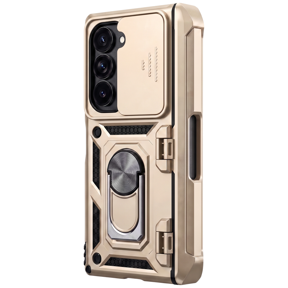 Sentinel H1 — Stoßabsorbierende Hülle mit um 360° drehbarem Ring für Galaxy Z Fold 7, 6, 5