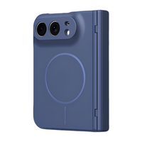 Spineguard P1 Blue MagSafe folding case for iPhone Fold - rear view